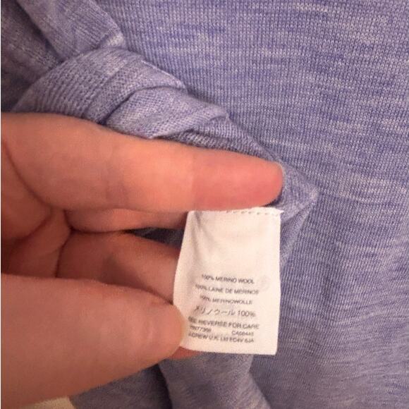 J Crew Womens Purple Vneck Knit Sweater XS 100% Merino Wool Cozy Casual Winter - Picture 6 of 7